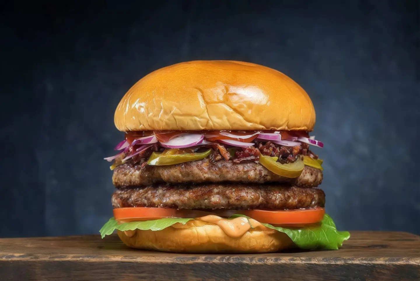 Double Cheese Burger - Double Cheese Burger 1/3 Lb