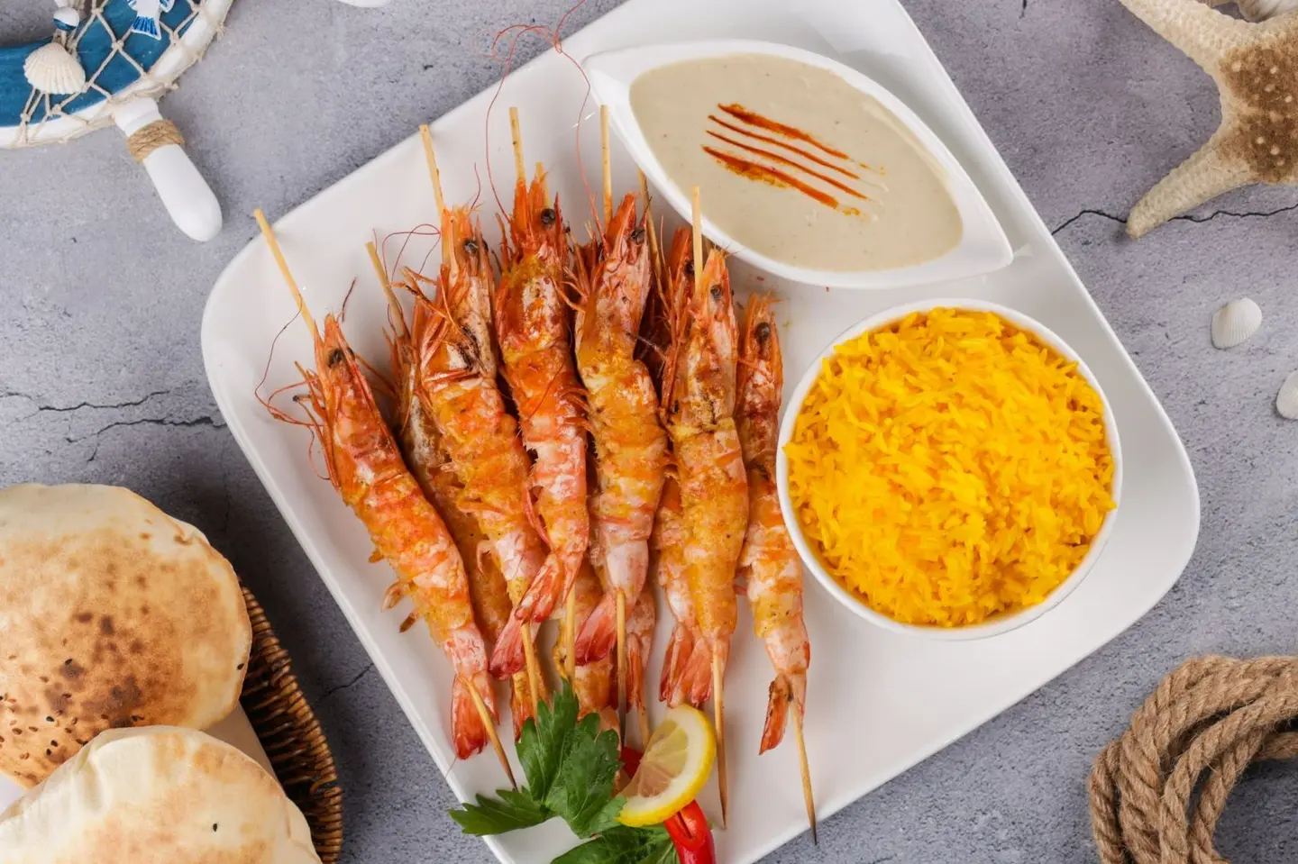 Grilled Shrimp 10 Pcs Meal