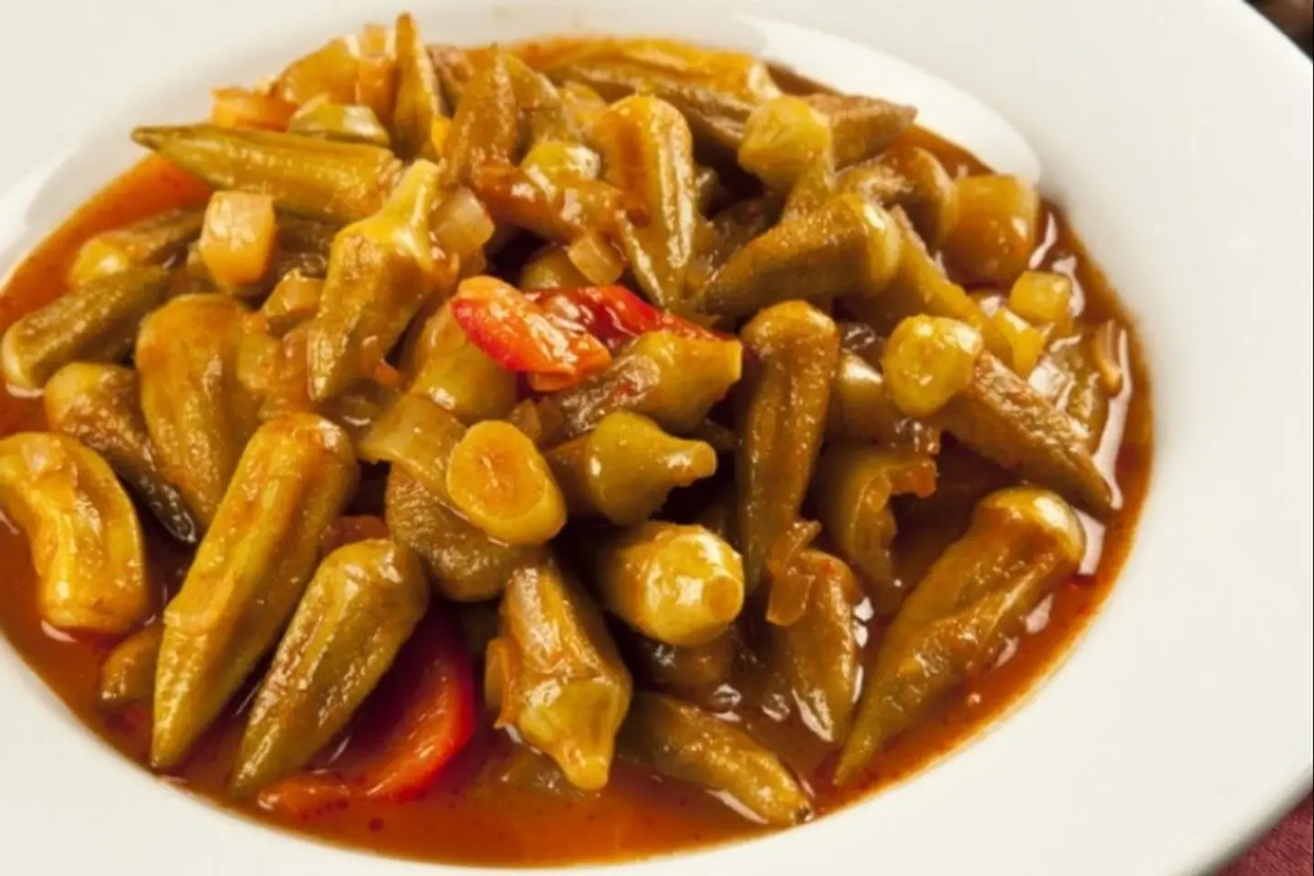 بامية مطبوخه