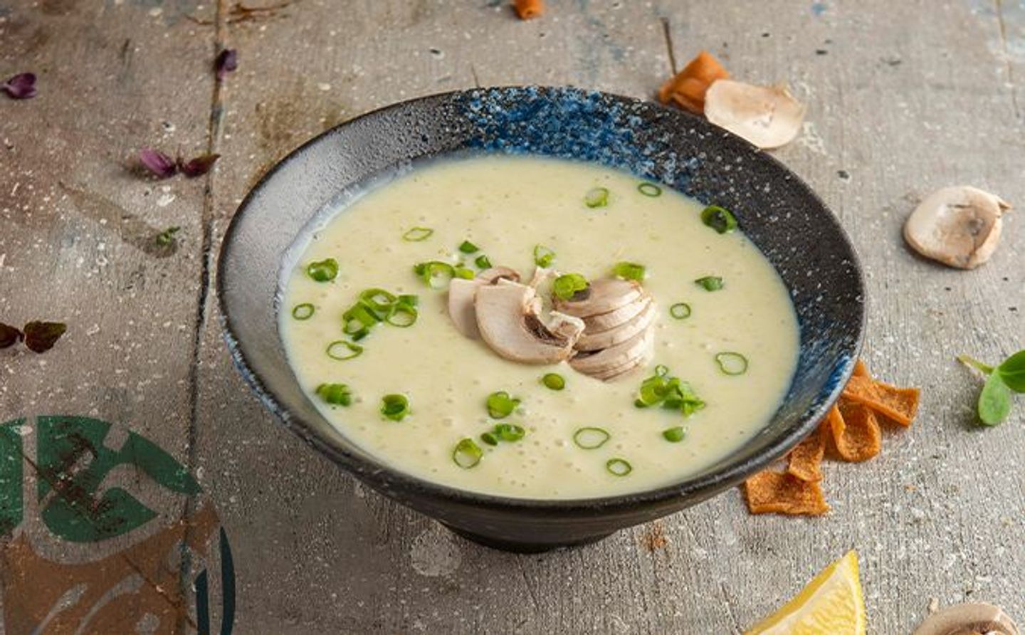 شوربة فطر مع الكريمة
