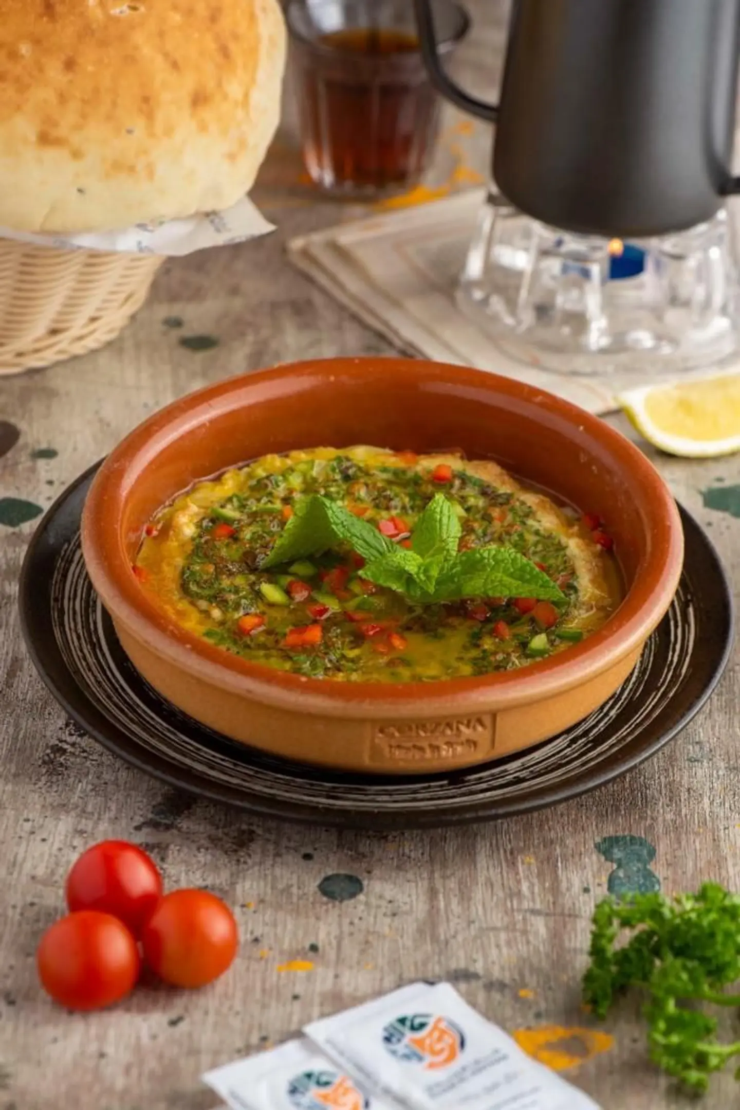 Omelette With Vegetables Pottery