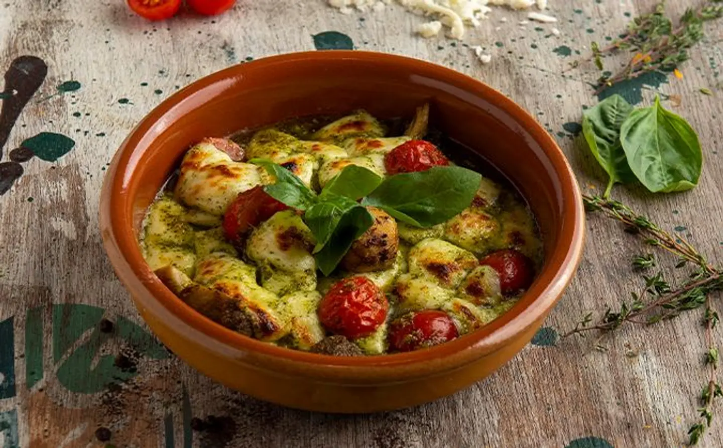 Halloumi With Herbal Sauce Pottery