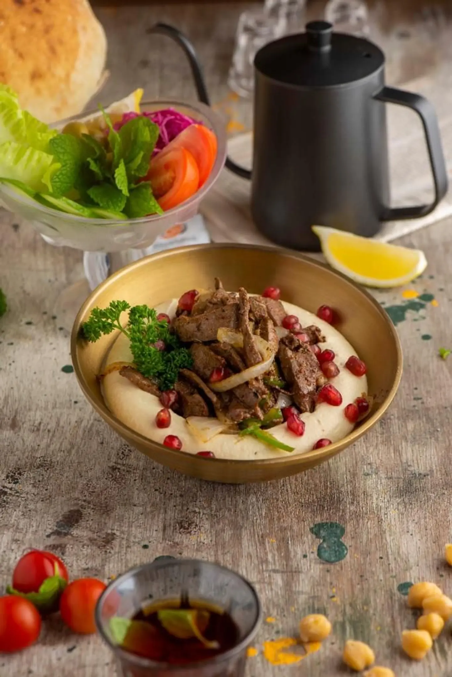 كبدة بالحمص