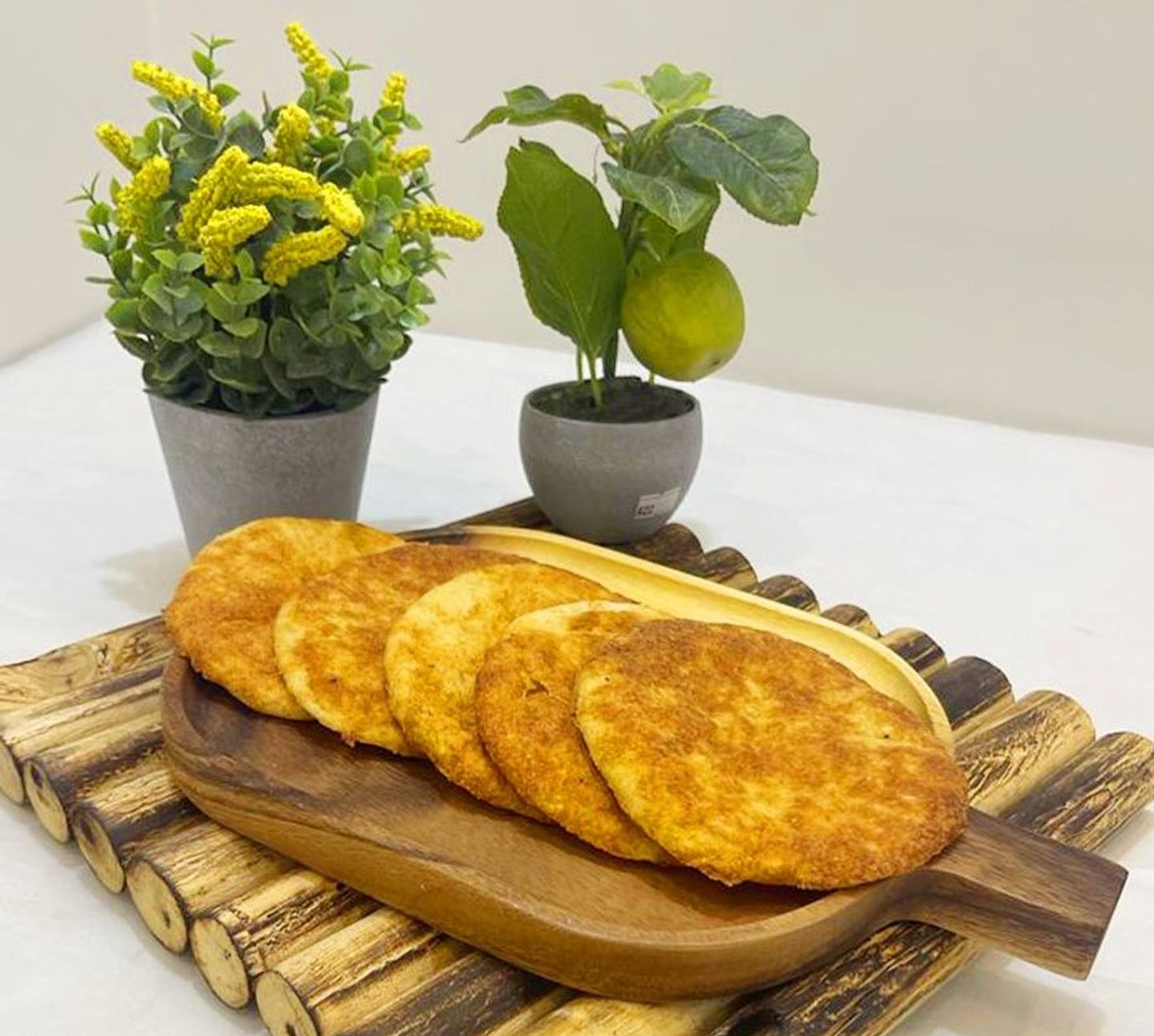 خبز عربي كيتو ۳ ارغفه