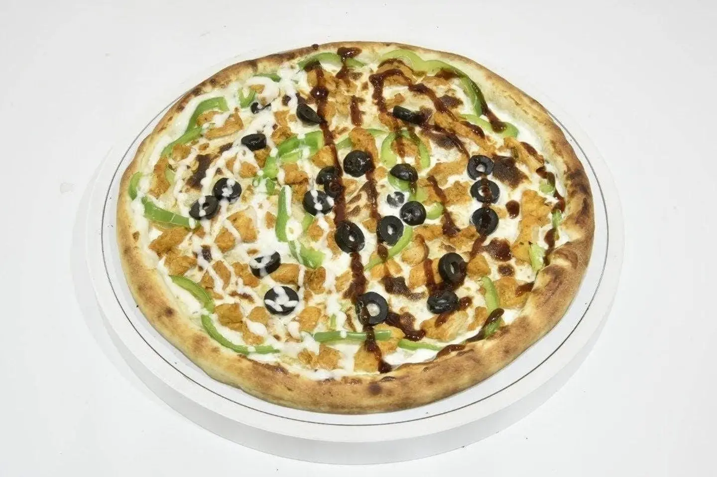 بيتزا دجاج مع الرنش والبربكيوا