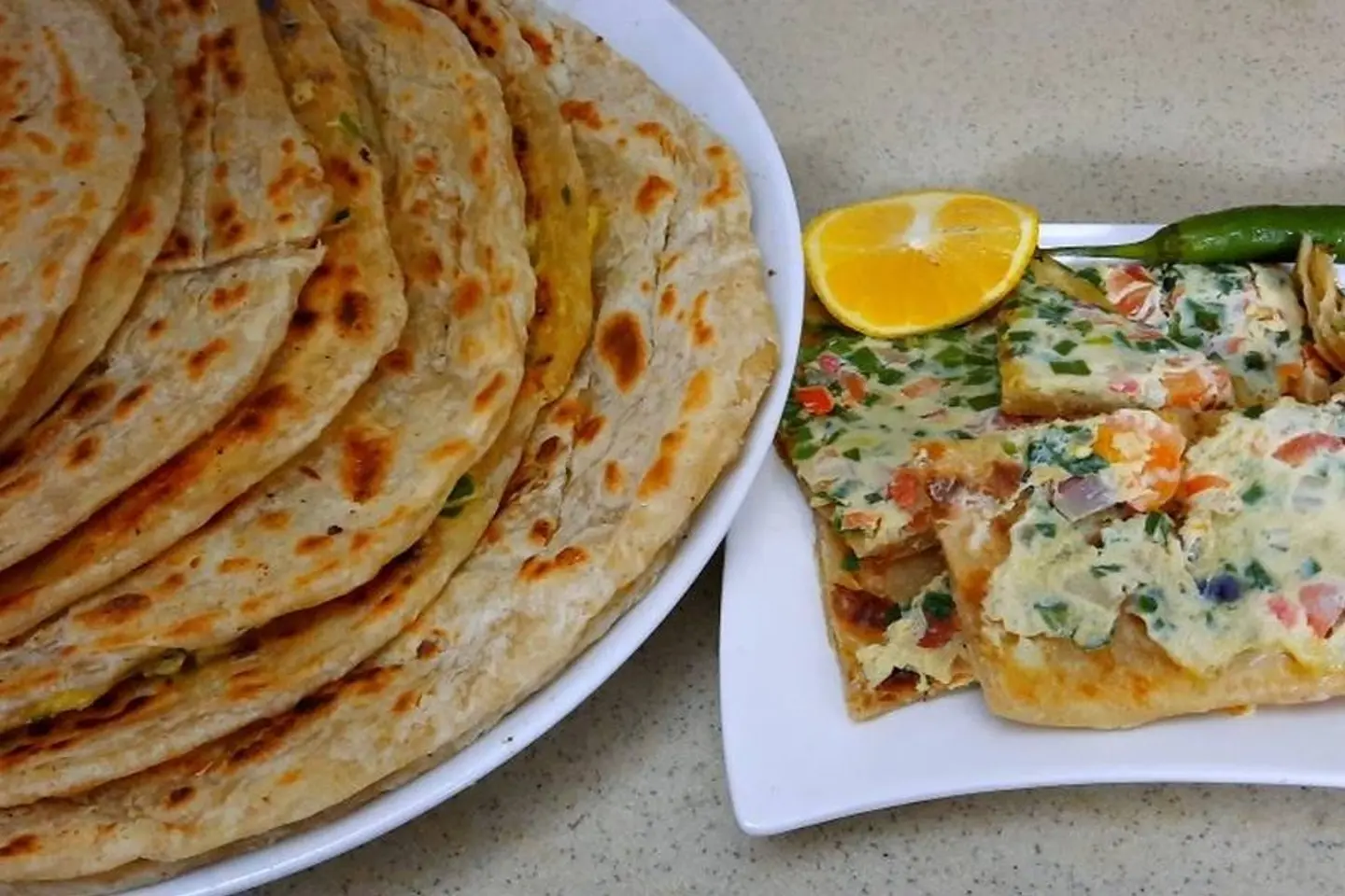 فطيره بيض وخضار