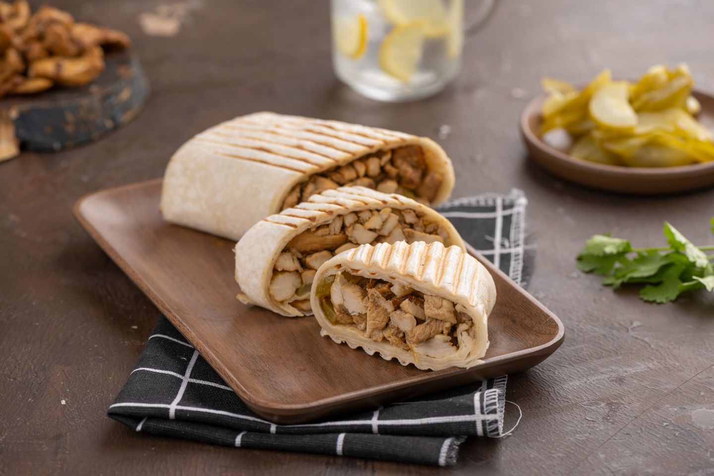Tortilla Stuffed Falafel Sandwich