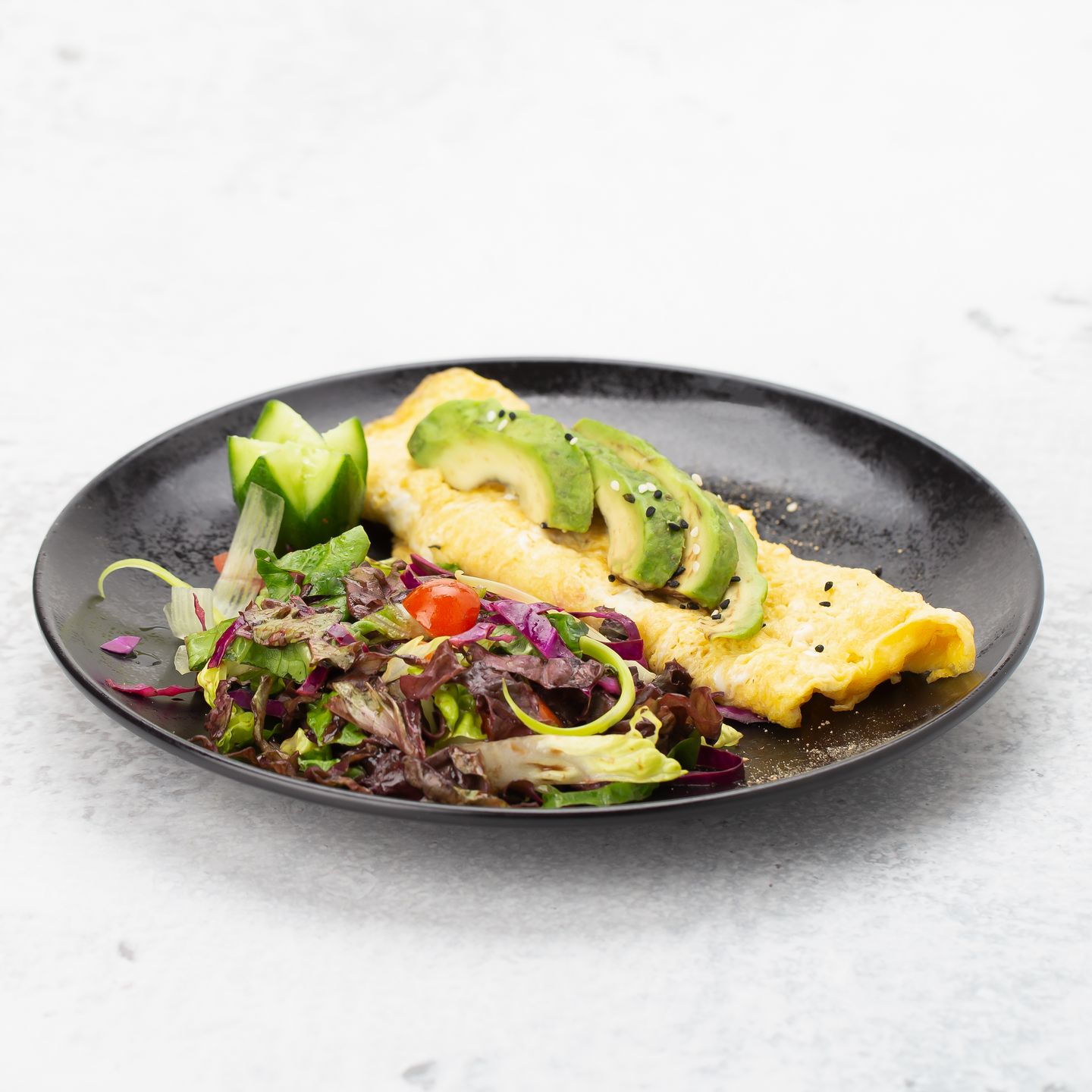 Omelet With Cheese And Avocado