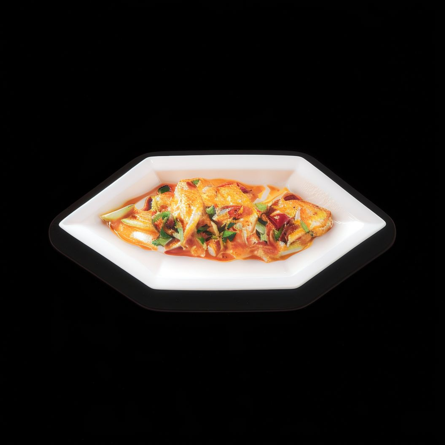 Fish Fillet With Spicy Curry Cream