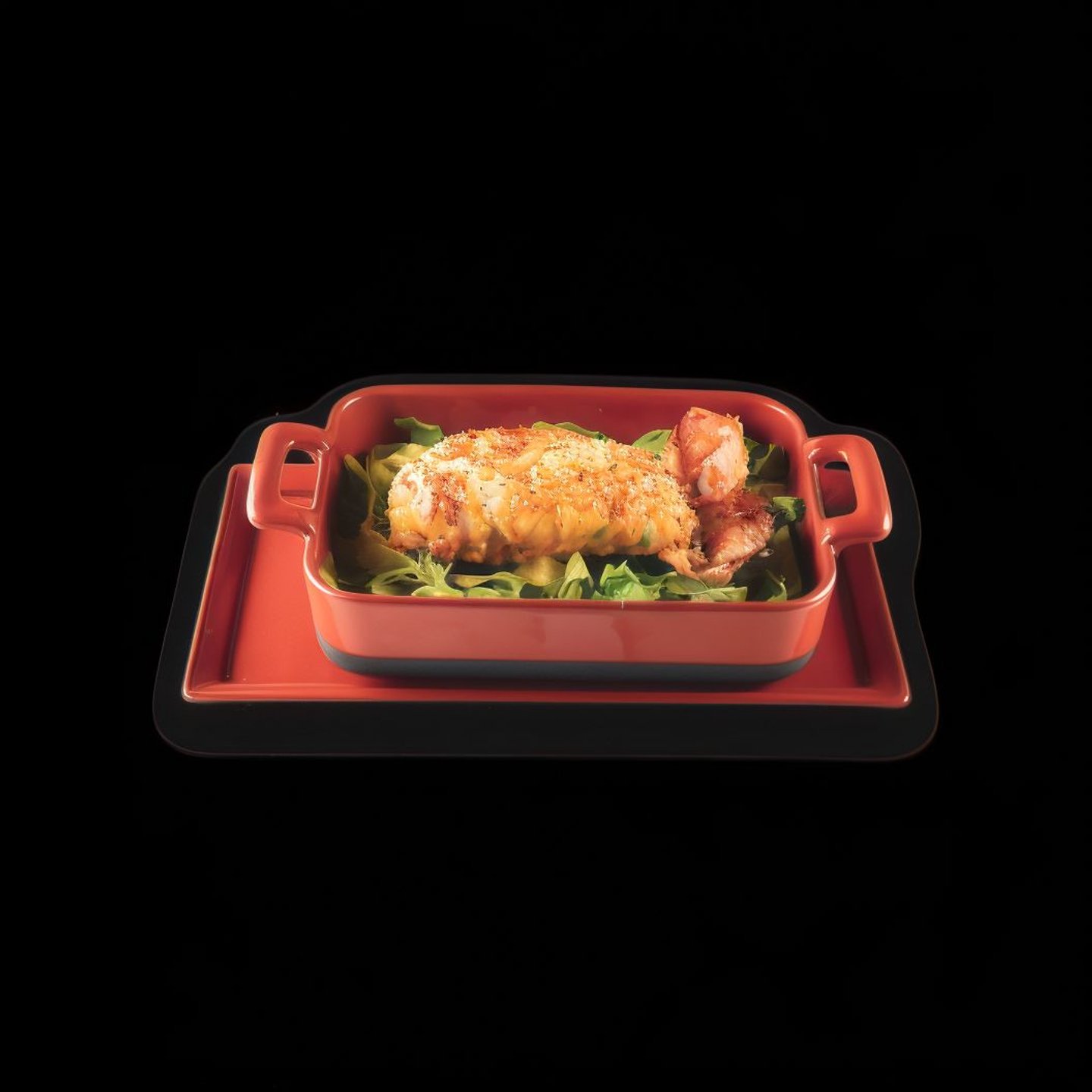 إستاكوزا ترميدور مخبوز مع الجبن