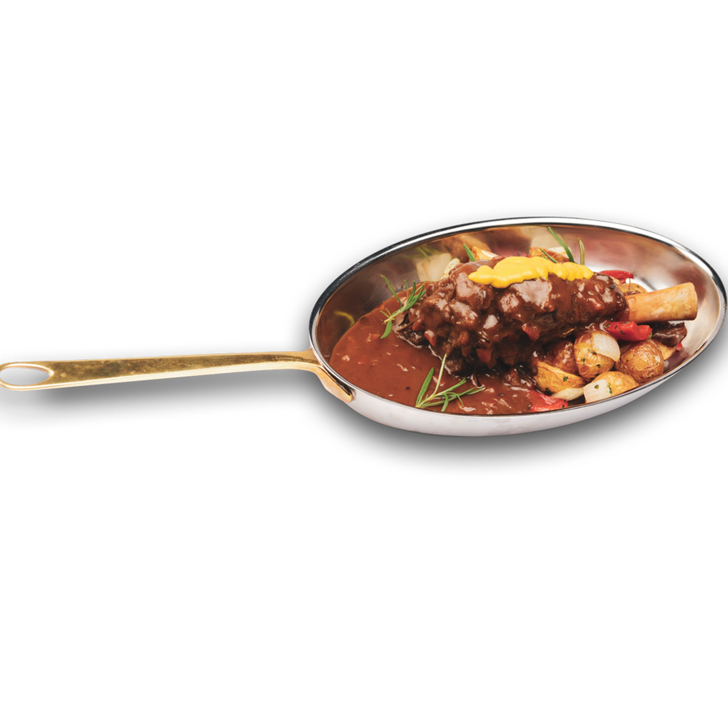 Roasted Lamb Shanks With Onions