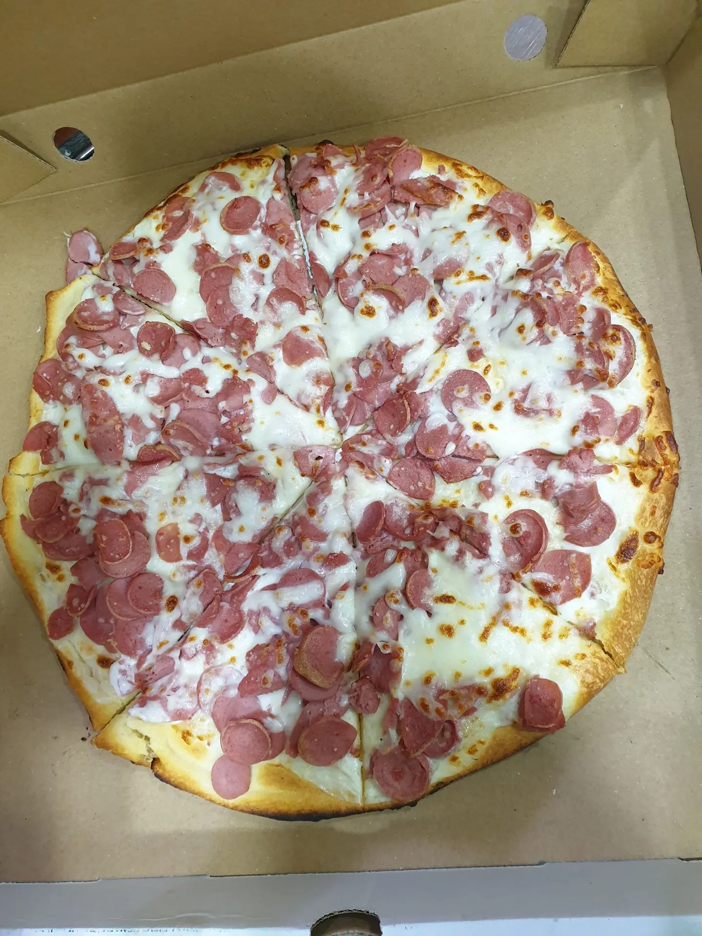 Pizza Hot Dog With Cream Cheese
