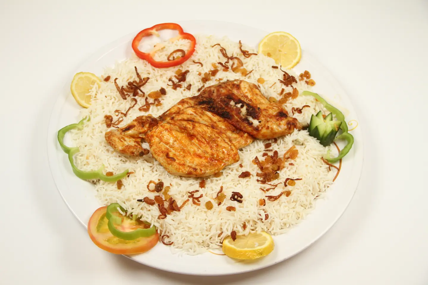 حبه دجاج مظبي مع رز شعبي