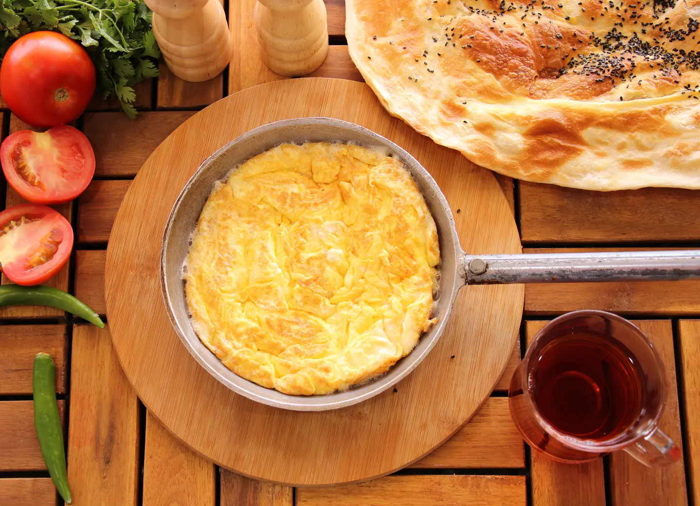 Fried Eggs With Cheese