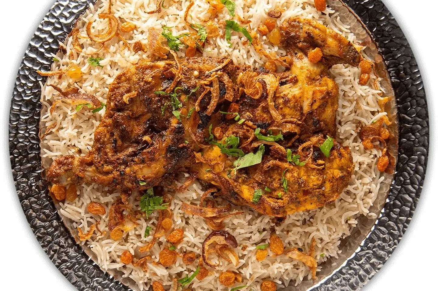نصف دجاجة على الفحم