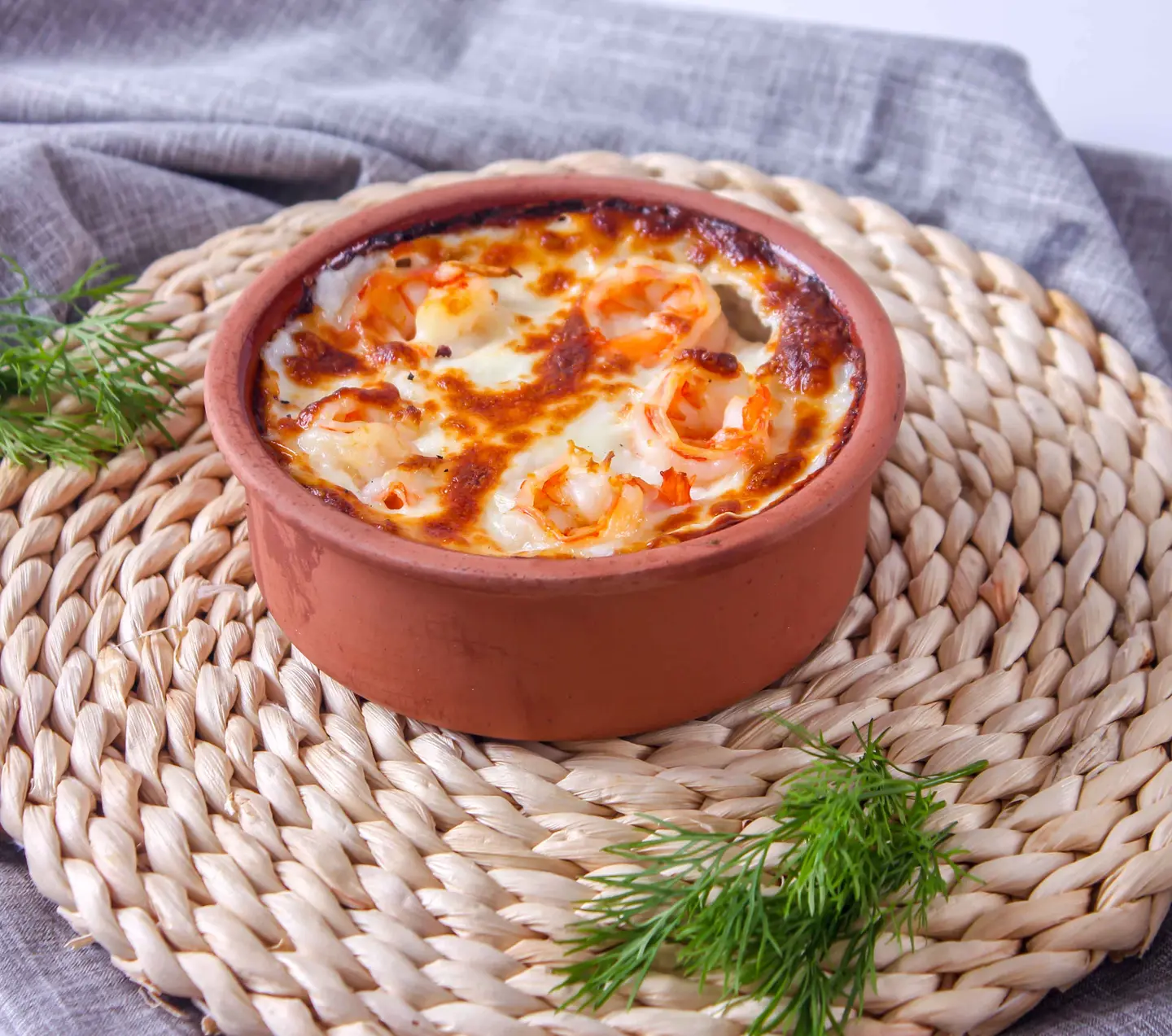 Shrimp  With Bechamel