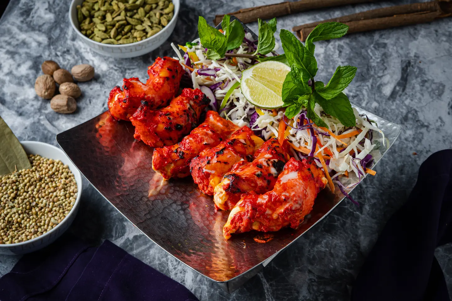 Zaikaki Tandoori Murgh With Cheese
