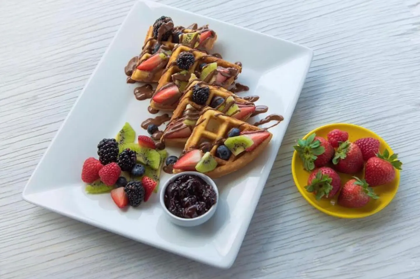 Waffle With Fruits