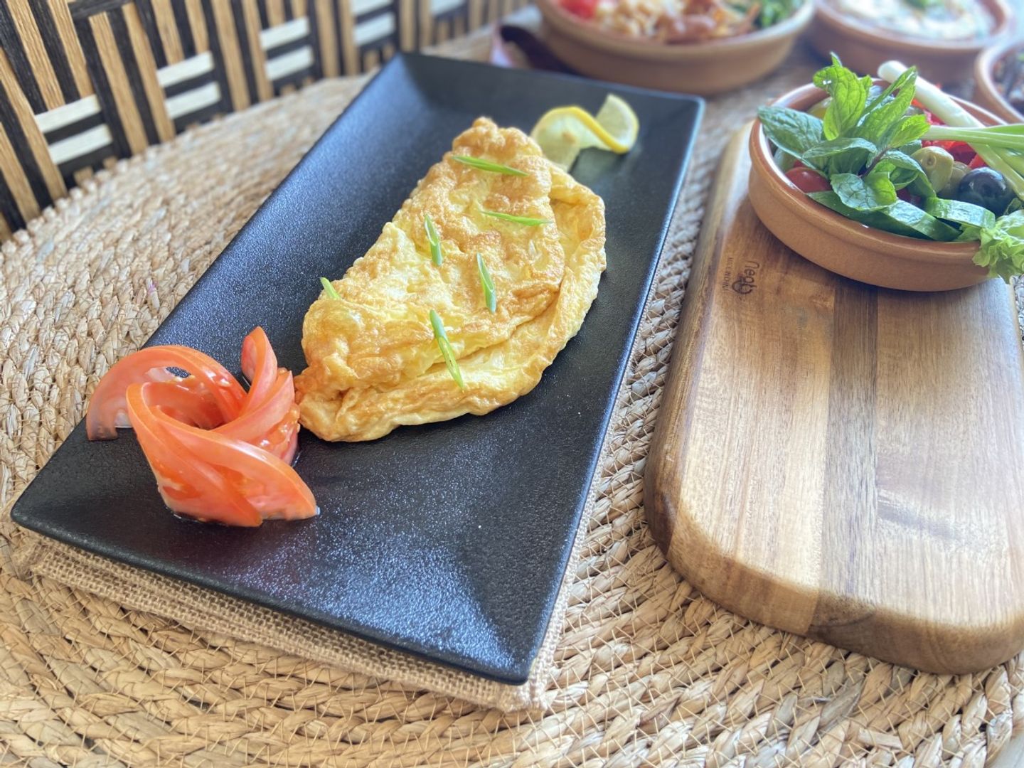 Omelet Plate With Vegetables