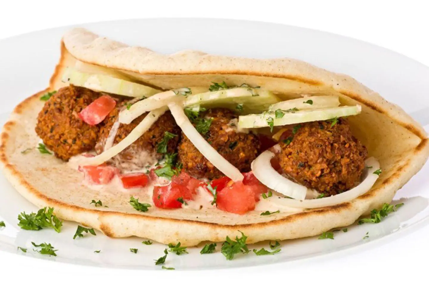 Super Falafel With Hummus Sandwich