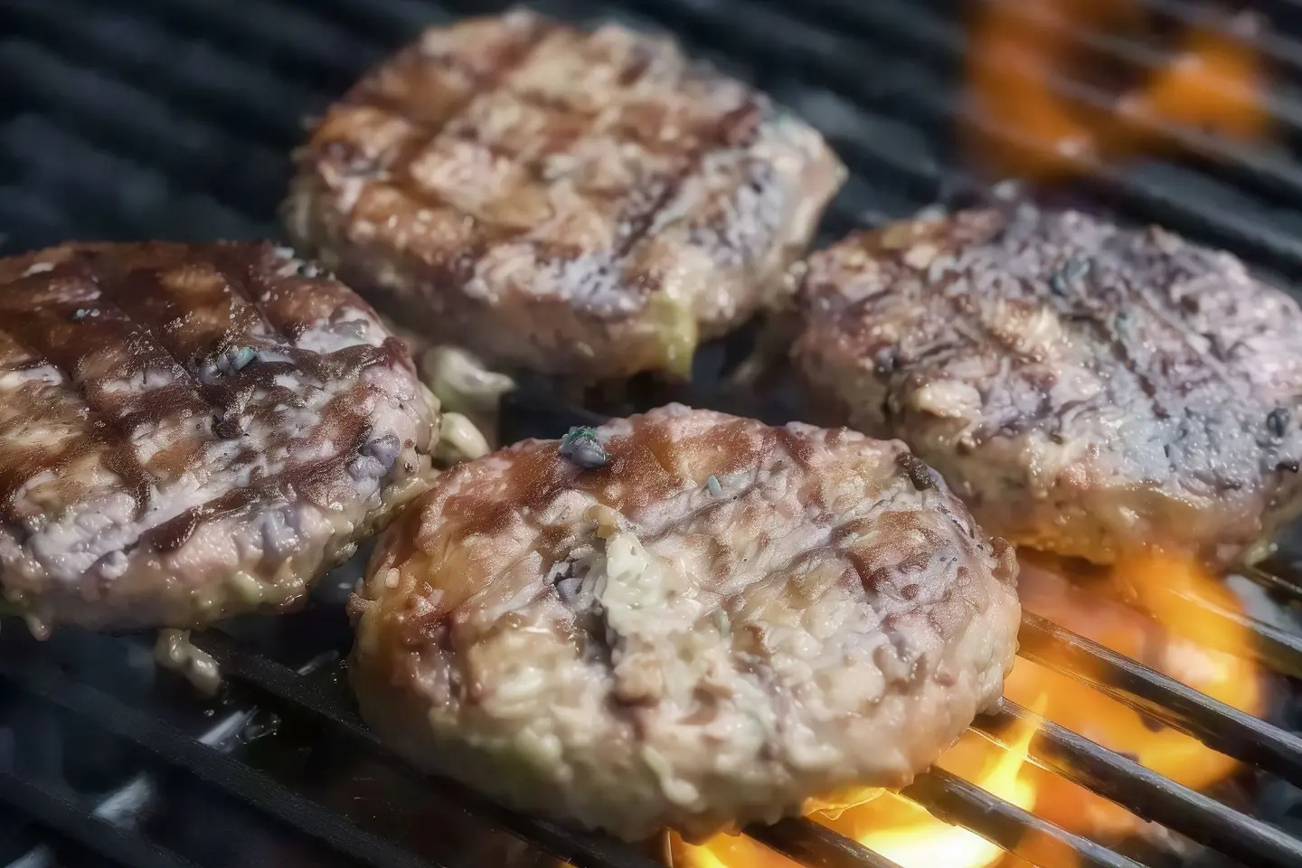 وجبه همبرجر لحم مشوي