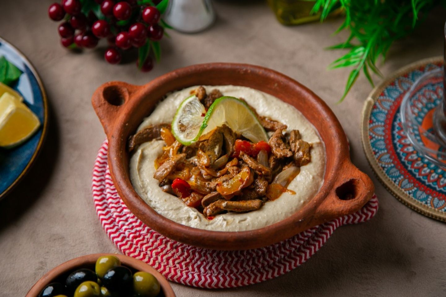 Liver With Hummus