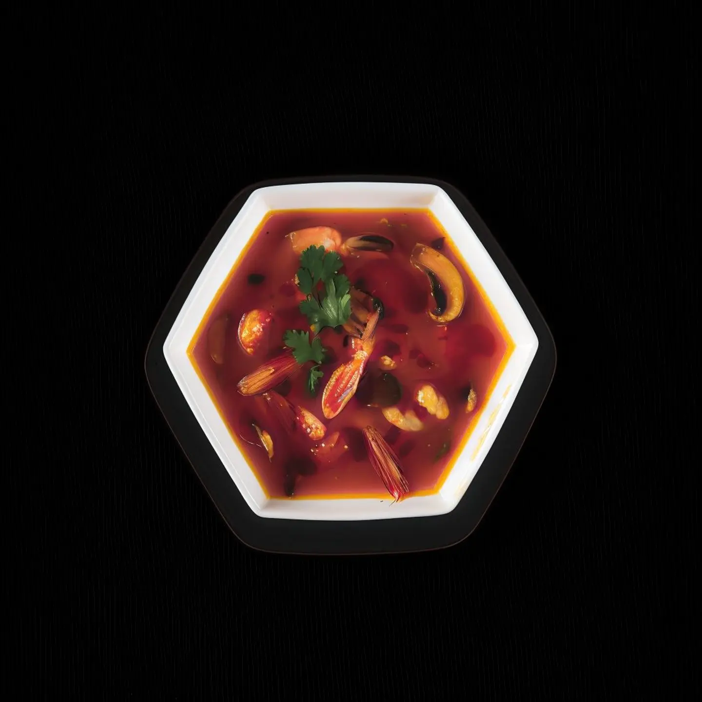 Spicy Lemon Grass Shrimp Soup