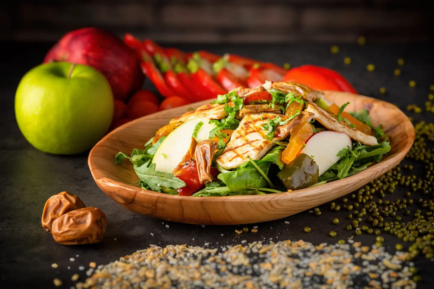 Date Halloumi Salad