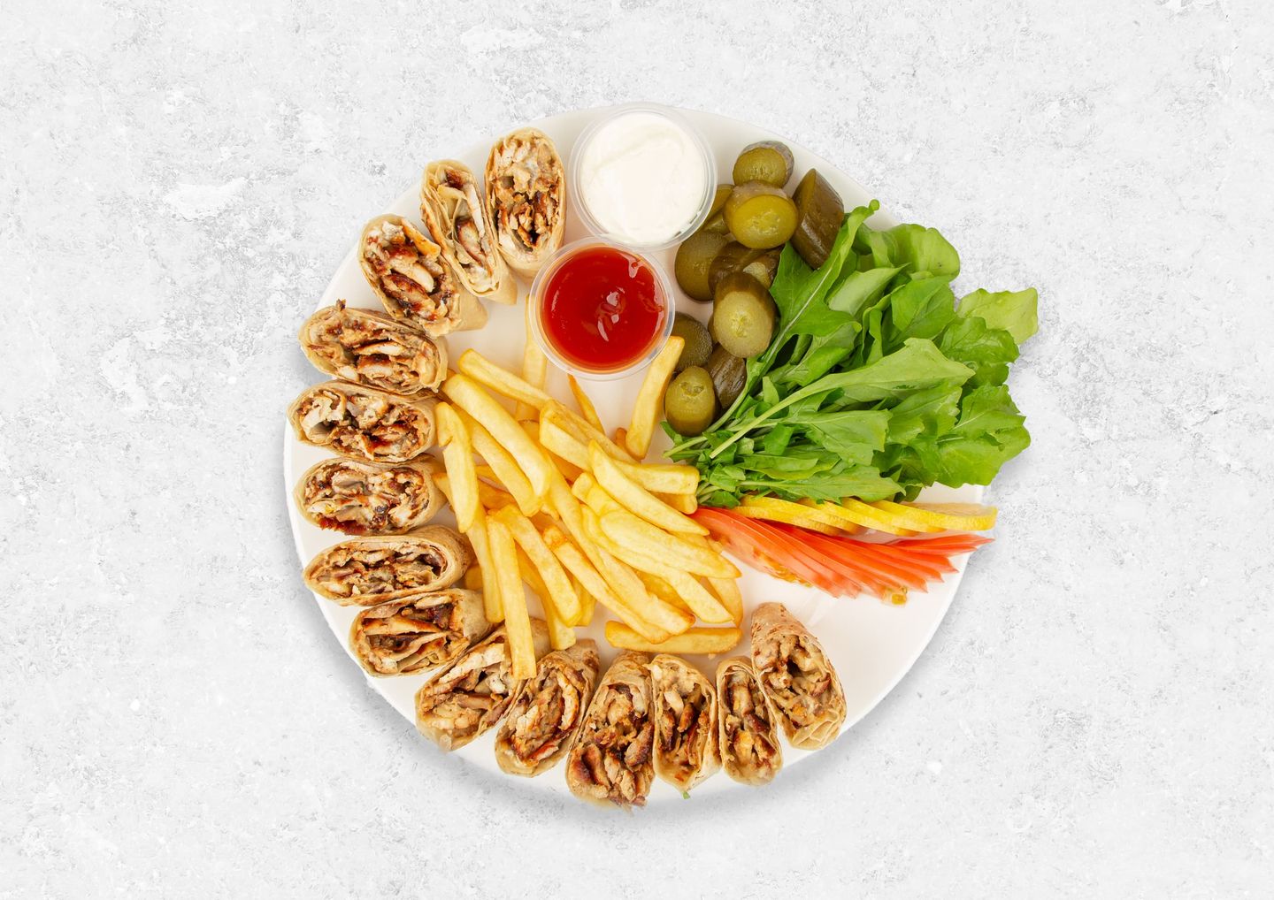 Double Arabic Shawerma On Charcoal