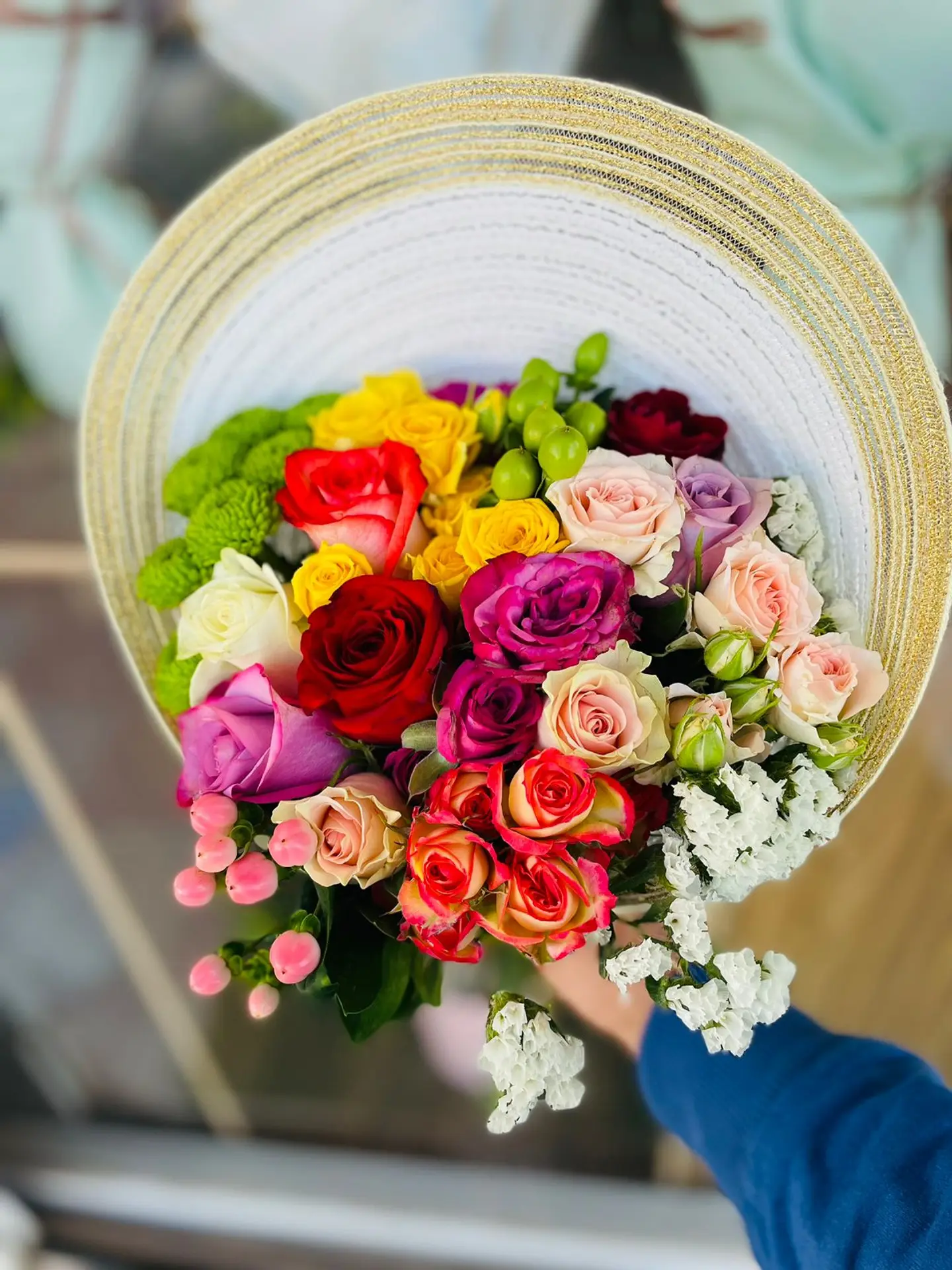 Bouquet And Velvet Wrap