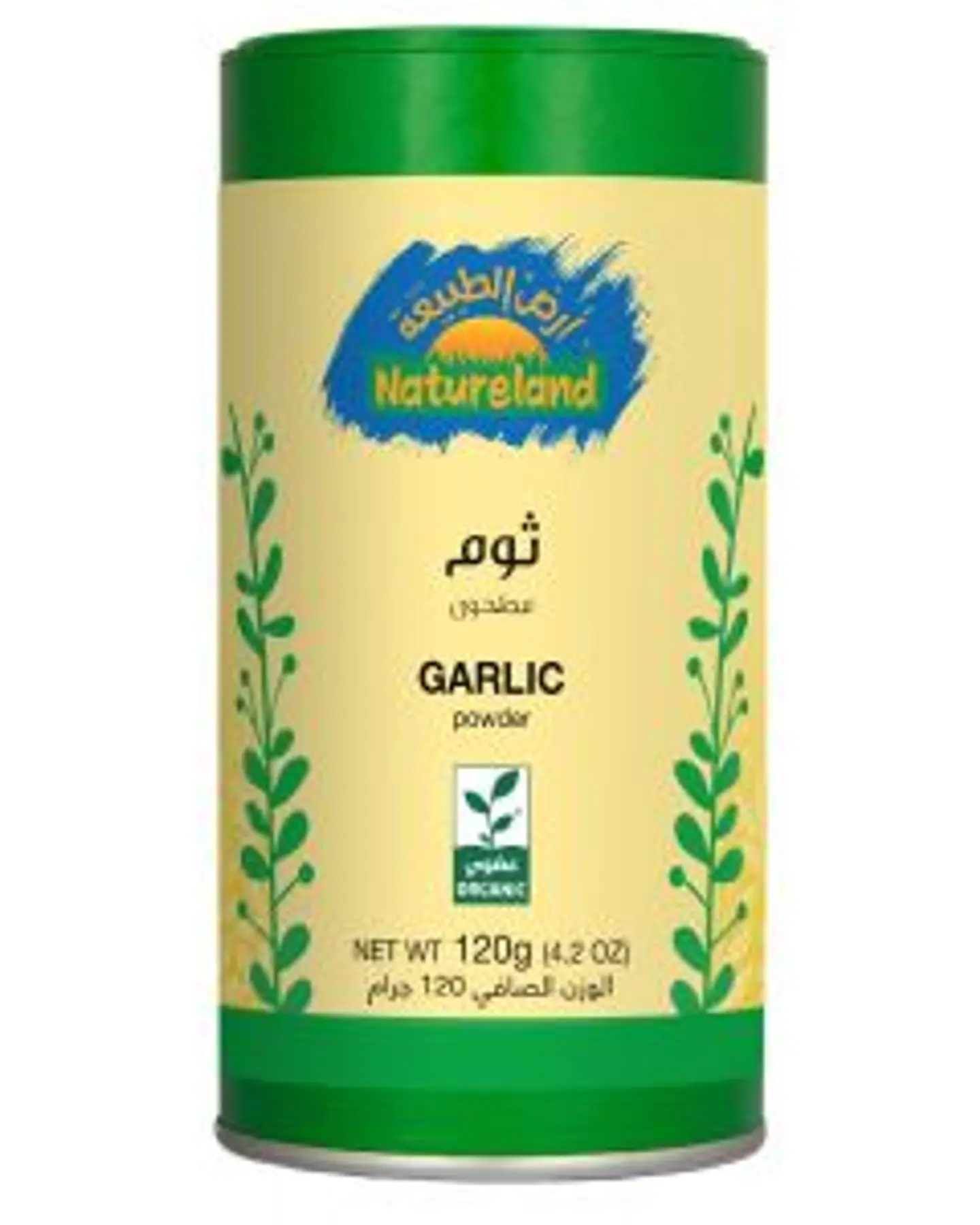 ثوم مطحون 120جم عضوى - علبة