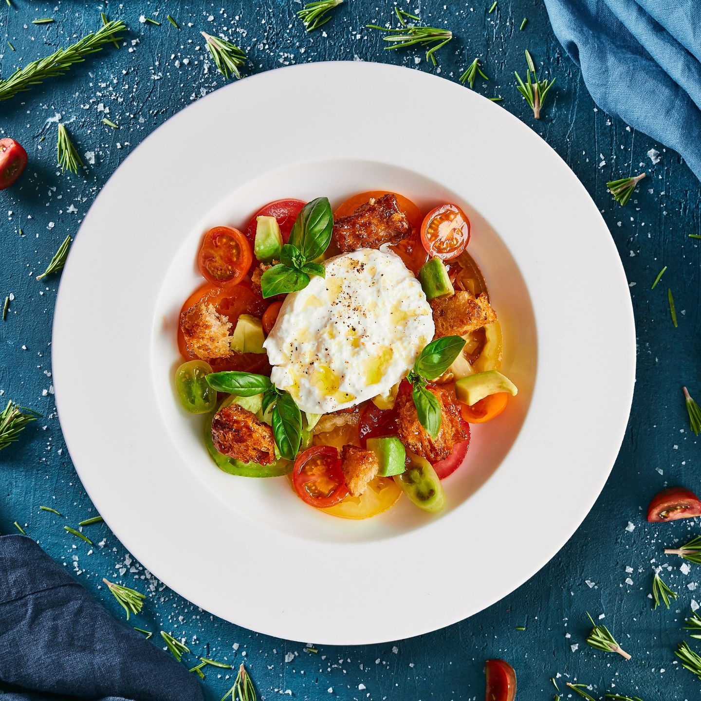 Stracciatellla Summer Salad