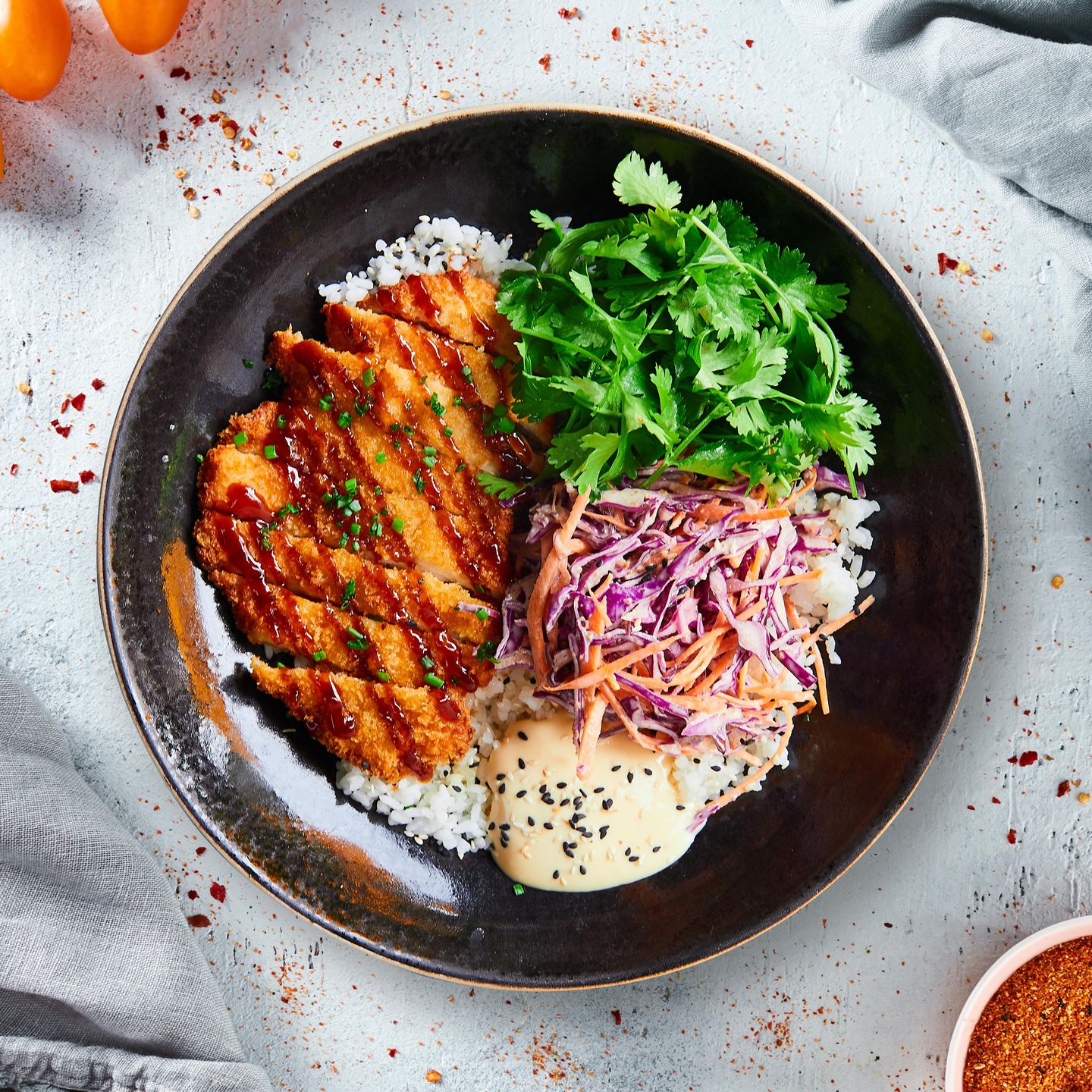Katsu Chicken Rice Bowl