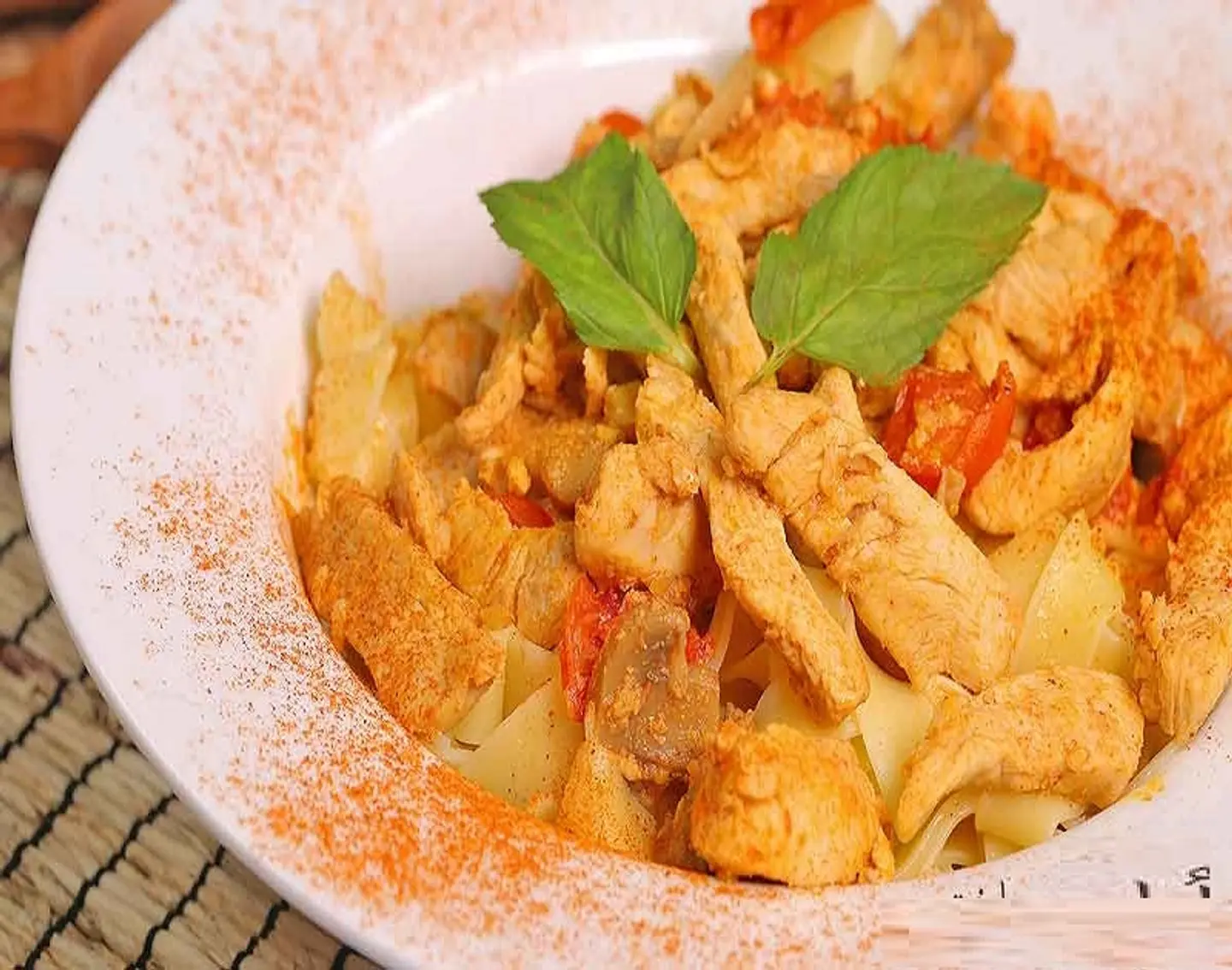Pasta Tagine With Chicken Shawarma
