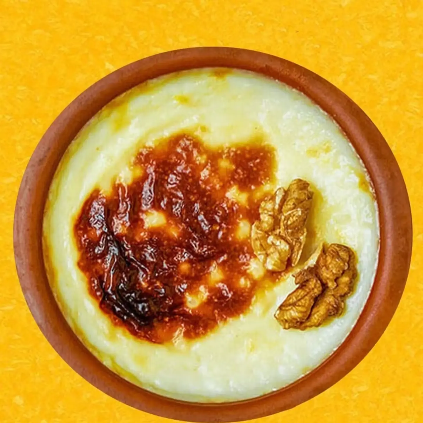 أرز بالحليب والقشطة بالفرن