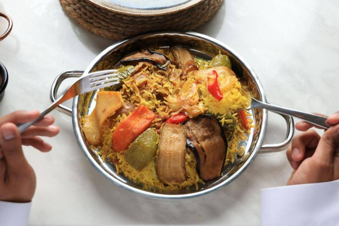 مقلوبة دجاج نص حبه
