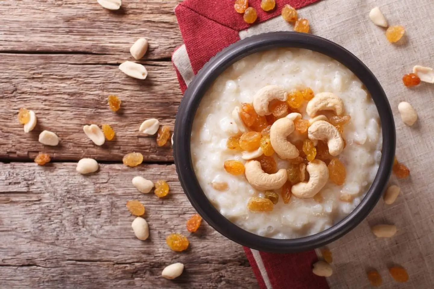 Rice Pudding With Nuts