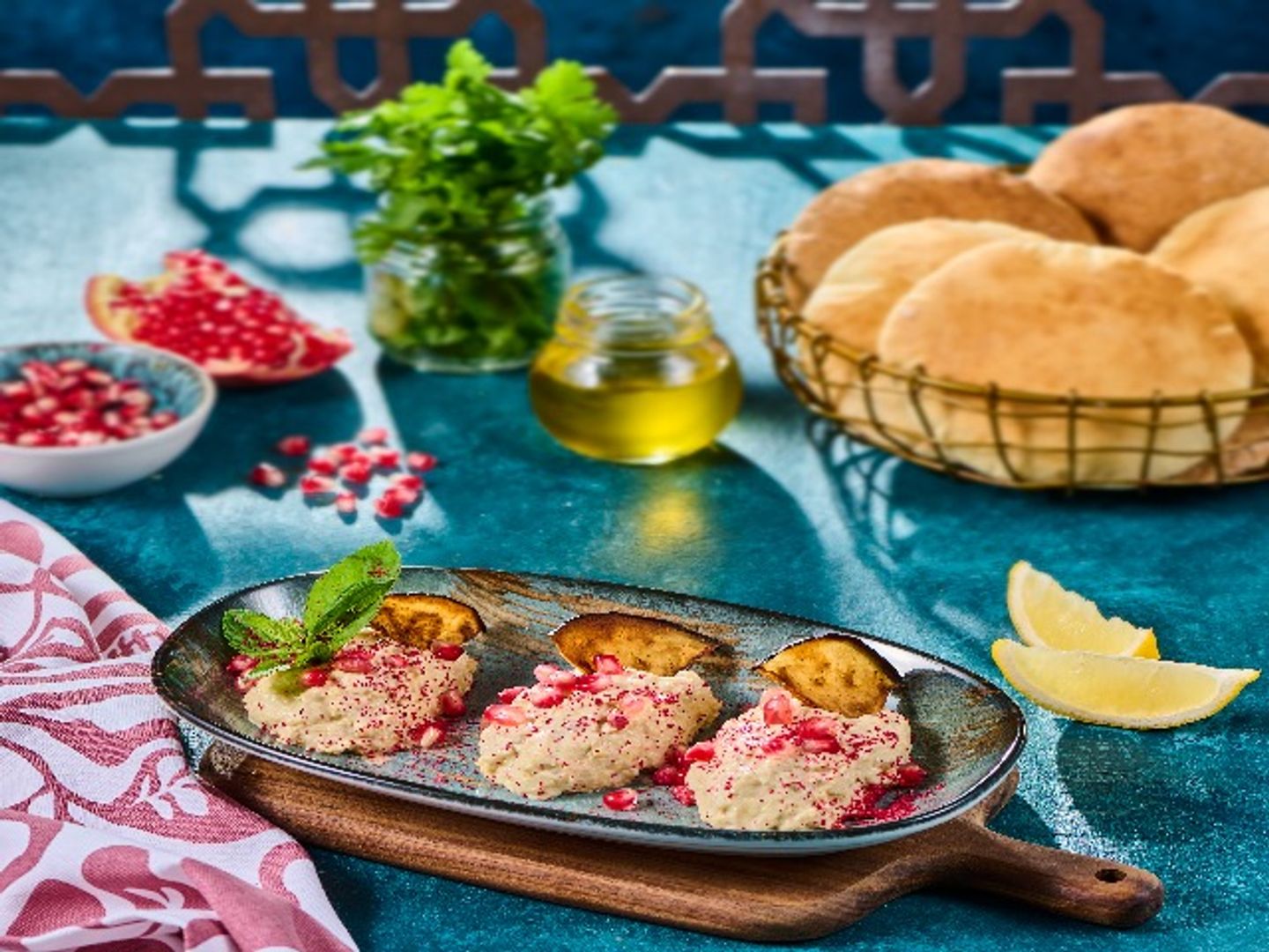 Muttabal With Pomegrenate