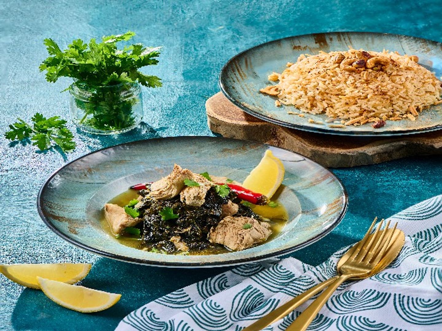 Lebanese Molokhia With Chicken