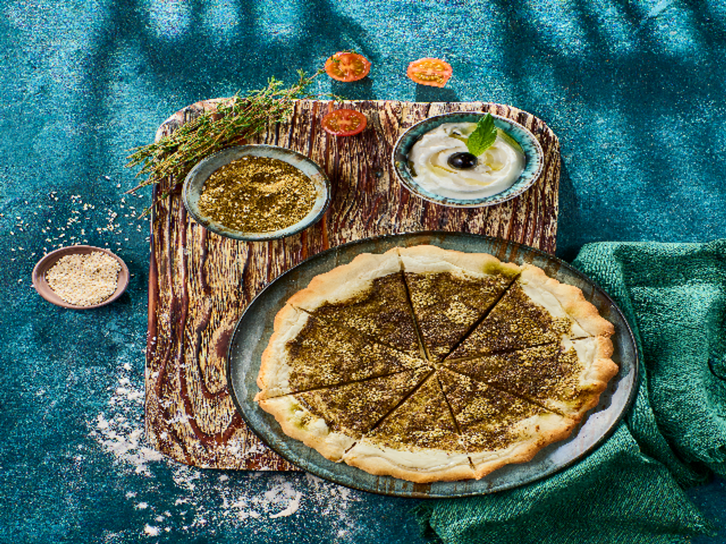 Labneh Manqousheh With Thyme