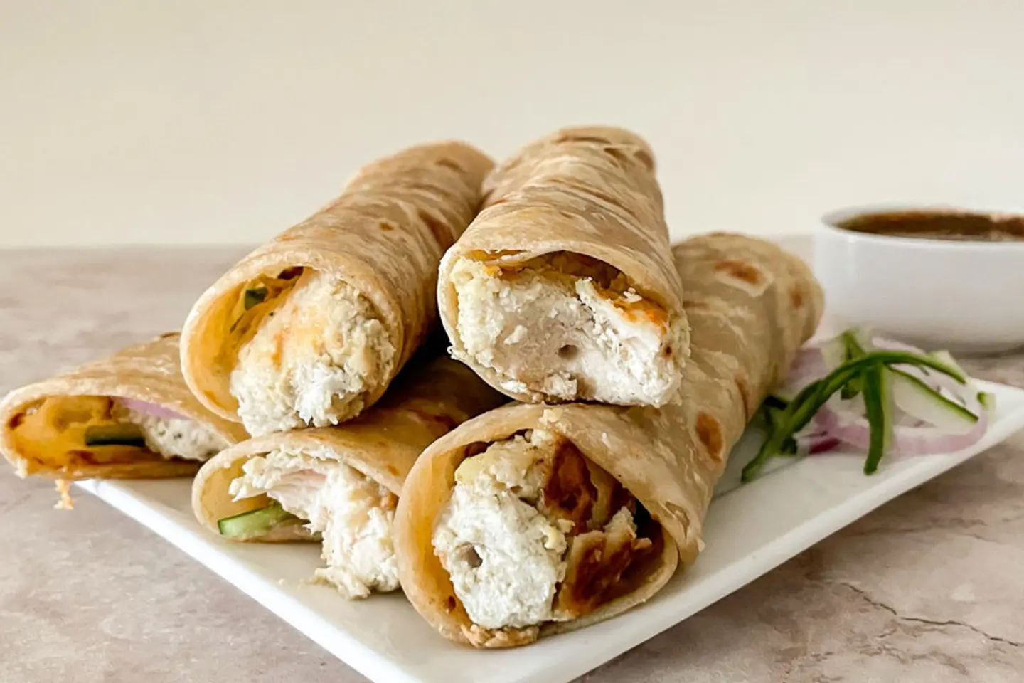 Chicken Malai Boti Roll