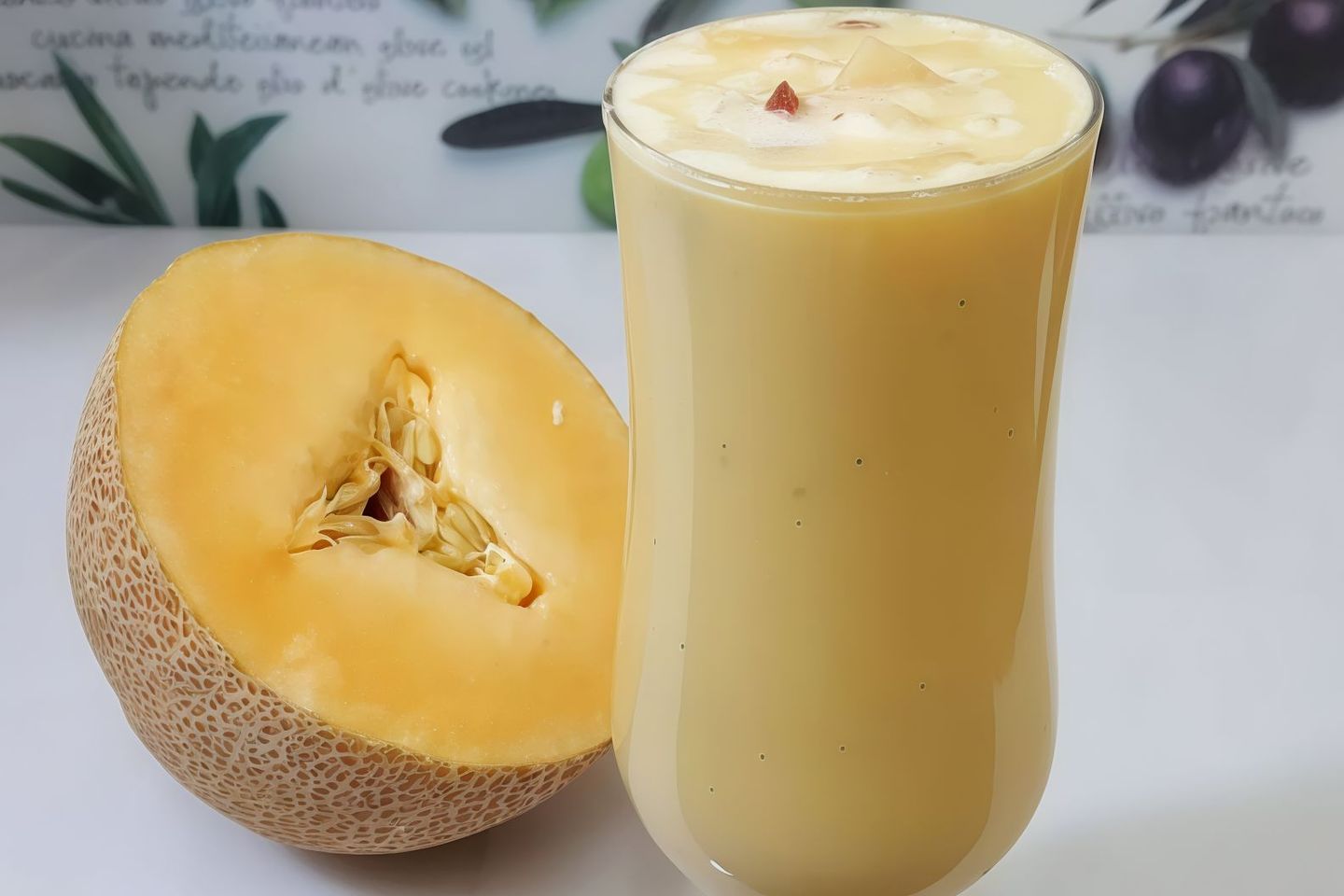 عصير  شمام بالحليب