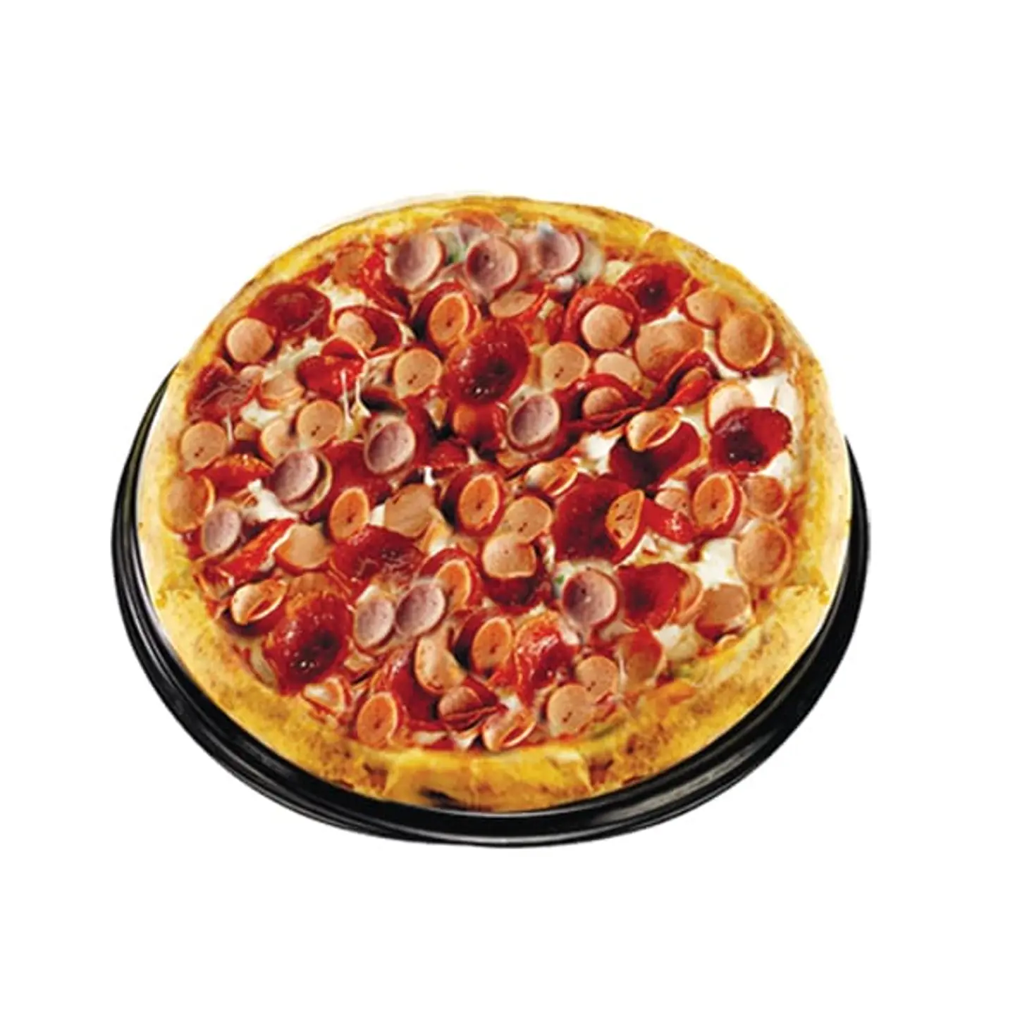 Large Pepperoni And Hot Dog Pizza