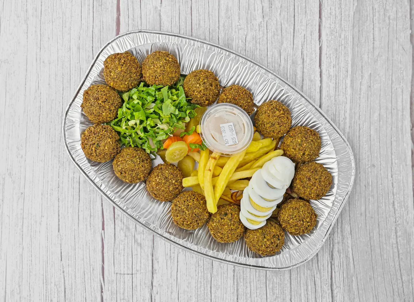 صحن فلافل مشكل