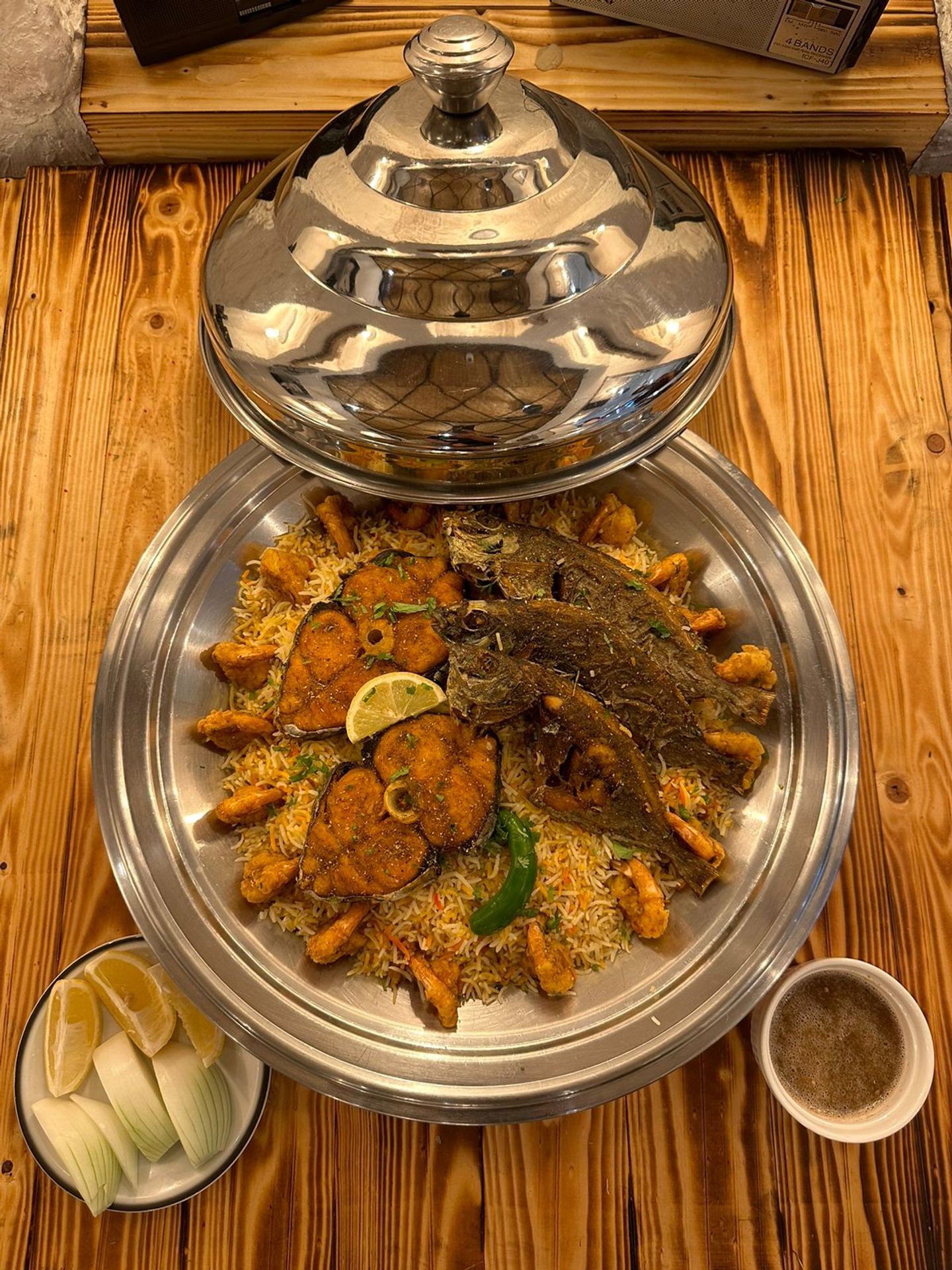 وجبة كنعد وصافي وربيان