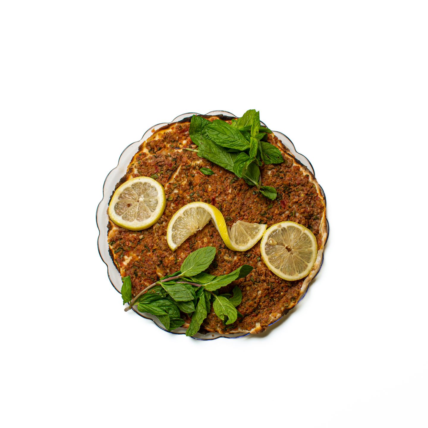 Lahmah Bel Ajeen Meal With Vegetable Or Pomegranate Molasses