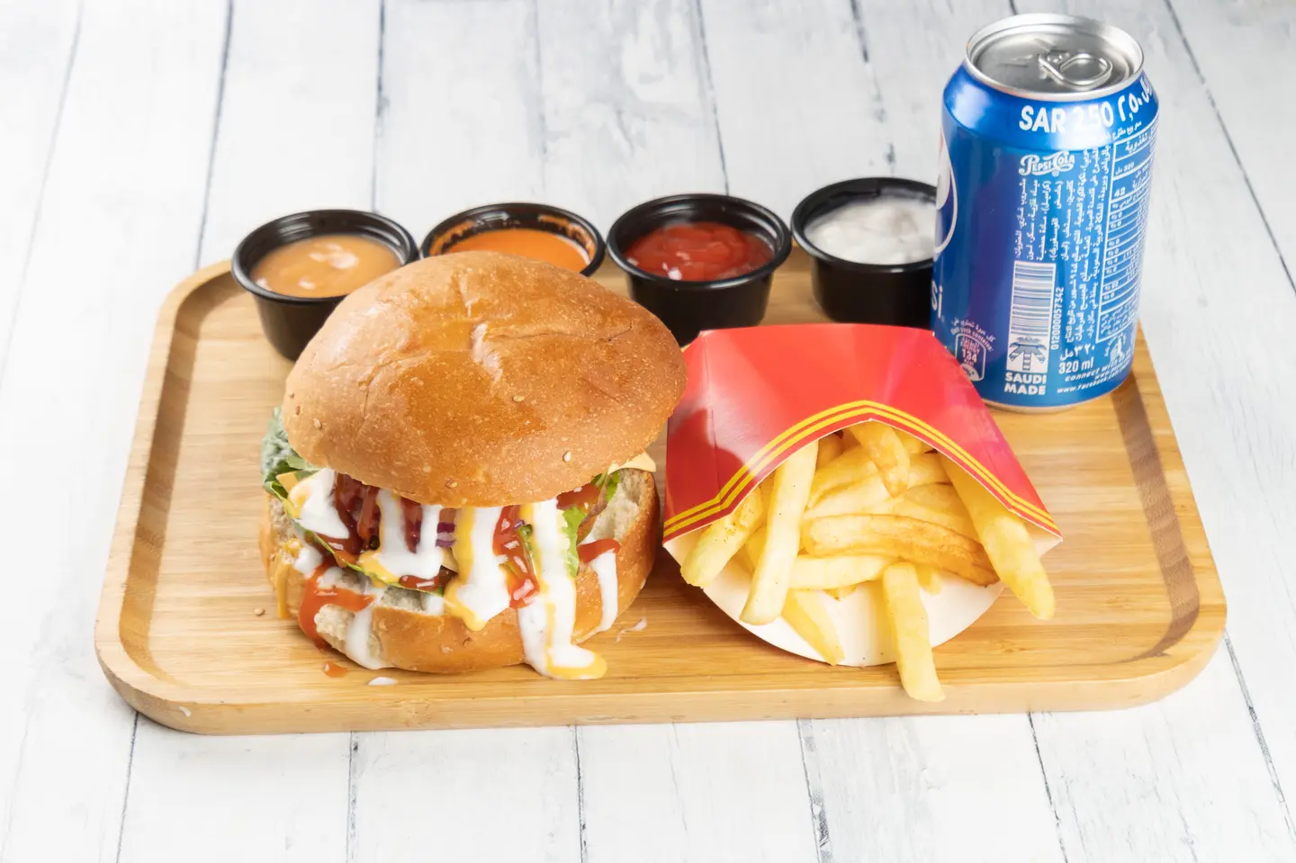 Double Beef Burger Meal