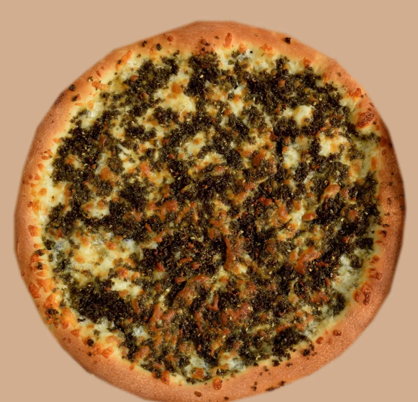 بيتزا جبن و لبنة وزعتر