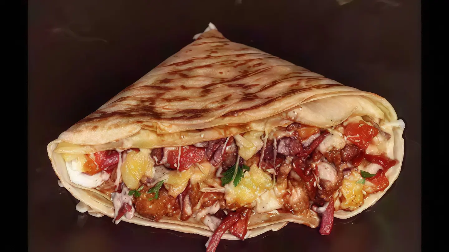 Mix Chicken And Beef Crepe