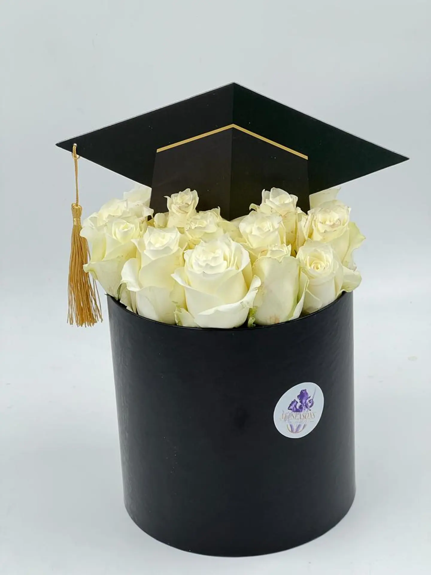 Graduation Box White Rose